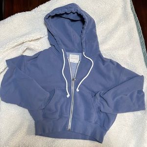 AE Cropped Zip-Up Hoodie